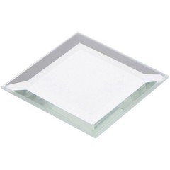 Plymor 1.5″ Square, 3mm Thick Beveled Glass Mirror