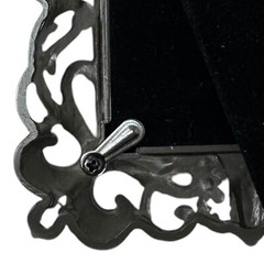 Green Tree Gallery Pewter Style Ornate Scroll Frame 2×3 Photo Vintage 2008