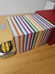 Pottery Barn NOTEBOOKS OF THE YEAR boxed set, red box, multicolor books unused