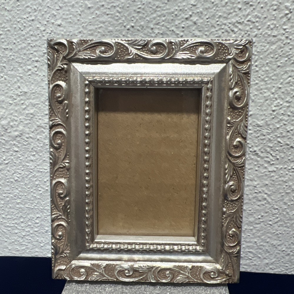 Ultima Picture Frame Silver W/Leaf 2.5×3.5