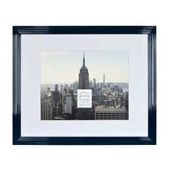 PRINZ Midtown High Gloss 18×22″ Molded Modern Frame, Midnight Blue 11×14″ photo