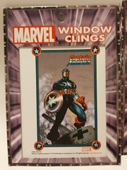 New 2003 Marvel Kalan Window Clings Decal Captain America Hulk Avengers MCU Gift