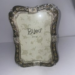 Bijou Picture Frame 4”x6” In. Enemal And Crystals Rhinestone