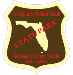 Lake June in Winter Scrub Florida State Park Sticker R6751 YOU CHOOSE SIZE