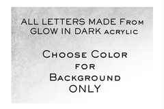 Custom GLOW IN DARK Laser Cut Acrylic Emblem Car Badge Customized Text Names