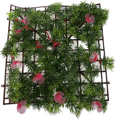 Artificial Grass Cover Mat Interlocking 10 x 10 in Vertical Tile for Indoor Use