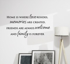 Wall Decal Family Memory Home House Motivational Interior Vinyl Black gz539