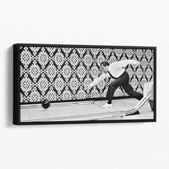 Richard Nixon Bowling At The White House Canvas Wall Art Print
