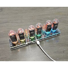Retro 6-digit IN18 Nixie Clock Nixie Tube Clock IN-18 Four Tubes Nixie Clock