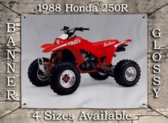 1988 HONDA FOURTRAX 250R TRX QUAD BANNER OEM FLYER AD