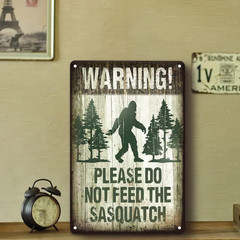 Warning Metal Tin Sign, Vintage Retro Funny Metal Sign for Indoor&Outdoor, Ca…