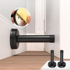 2 Pack Door Stoppers, No Drilling Wall Protection with Rubber Padded Tip, 304