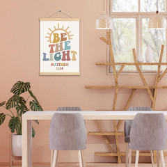 Christian Wall Decor, Be the Light Matthew 5:14 Inspirational Wall Art Poster, C