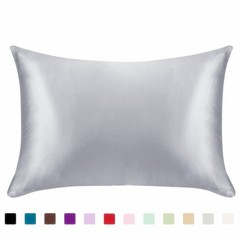 Pillowcase Satin Solid Color Simulation Silk Single Pillowcase Ice Silk Pillowca