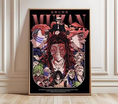 Demon Slayer Poster – Muzan Kibutsuji & Upper Moons Anime Wall Art Print