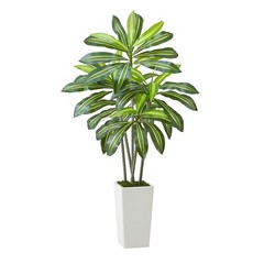 Uimoso 5ft Artificial Dracaena Tree in Pot Indoor Home Decor Faux Fake Plant