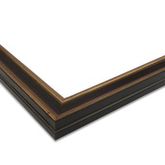 ArtToFrames Picture Frame Custom 1.25″ Gold w/ Burgundy Wood 4758 Small