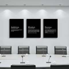 Inspirational Canvas Painting Wall Art -ART,Mindset Quotes Prints, Success Fr…