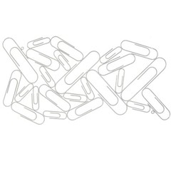 Wall Decor Abstract Metal Paperclip Art for Home Kitchen Office Bedroom PicFrame