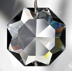 Crown Diamond Shape Star Crystal Clear Prism Suncatcher – 40mm or 50mm or 60mm –
