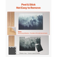 Uimoso 8 Pack Art Acoustic Wall Panels 15.8 x 11.8 inch Self-Adhesive Forest