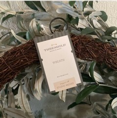 26 in Artificial Wreath Olive Leaves Threshold Designed With Studio McGee Green
