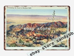 1930-45 the Desert Southern California tin sign bedroom theme art