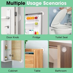 6pcs-12pcs Door Stoppers for Wall, Door Knob Wall Protector 2″, Self Adhesive US