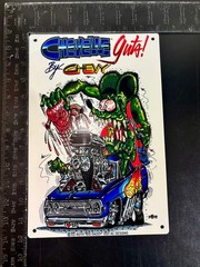 Rat Fink Chevelle Guts Metal Sign made on 20 gauge steel 16×12 or 12 x 8
