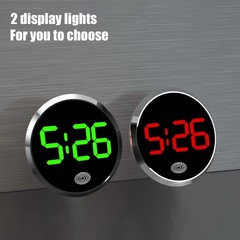 Durable 1PCS Digital Car Clock For Dashboard Mini Electronic Vehicle Green/Red