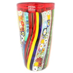 GlassOfVenice Murano Glass Primavera Millefiori Vase