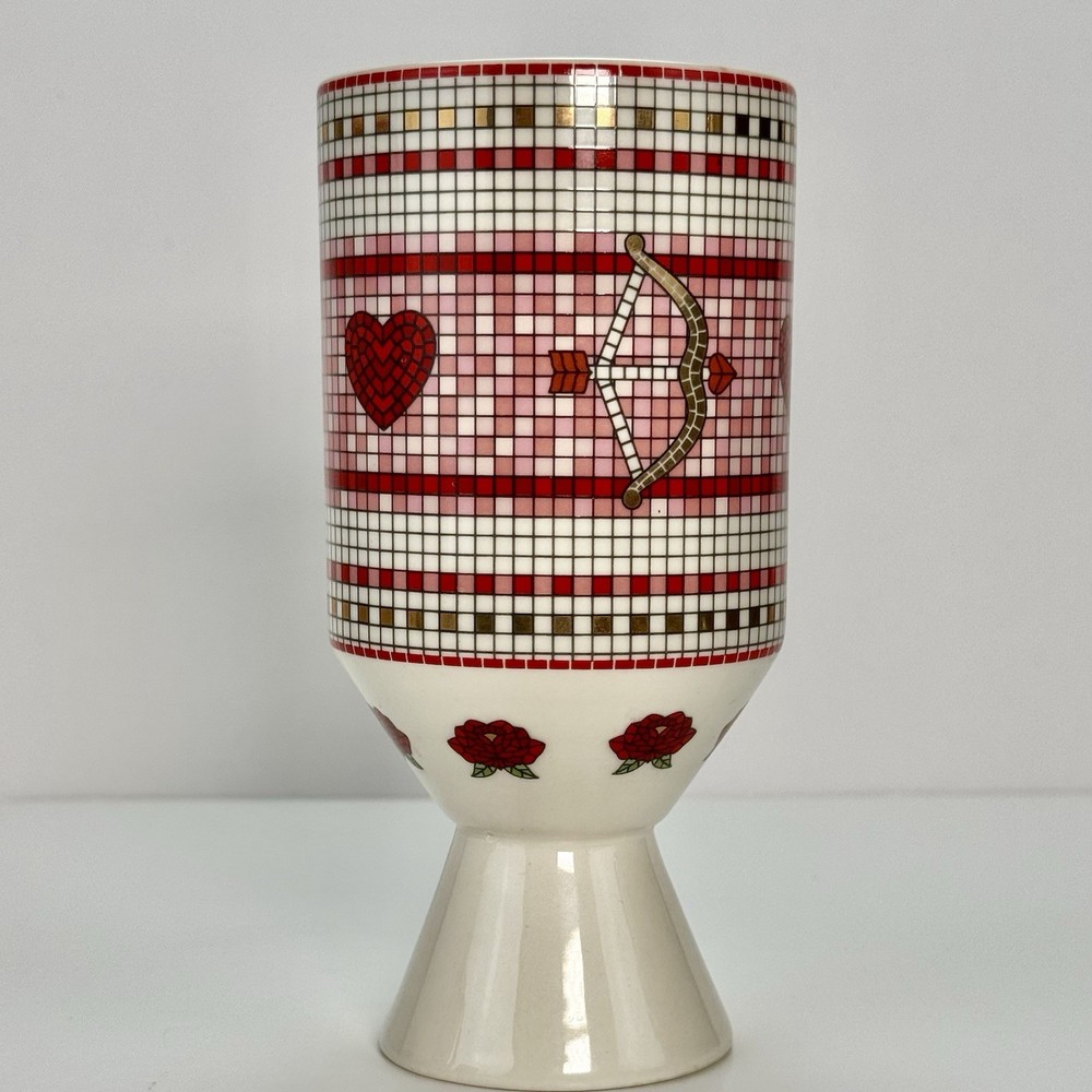 Anthropologie Bistro Tile Stoneware Bud Vase, Valentine’s Ed. Sold Out Item