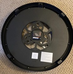 Vintage Style Gear Clock Round Wall Hang Décor Battery Powered 18” x 18”