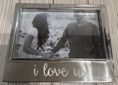 Mariposa 4×6 «i love us» Silver Tone Picture Frame #4300LV FREE-SHIP