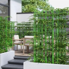 5ft Artificial Bamboo Tree 10 Pack, Fake Bamboo Plant Trees Indoor Outdoor