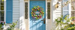 Summer Spring Wreaths for Front Door 26 Inch, Tulip Spring Summer Wreath with