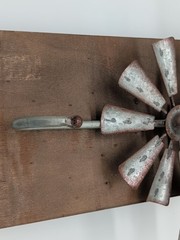 Rustic Country Windmill Metal Hook Wall Decor Vintage Americana