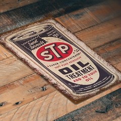 Vintage Looking STP Oil Treatment Rustic Metal Sign 8 x 12 In GAS &OIL TS903