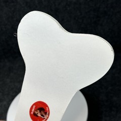Le Woof Dog Bone Sign Hanging Wall Decor with Paw Prints & Funny Cute Saying