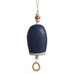 Demdaco Inspired Bell, Gratitude, Rope Hanger, Blue, 2.5″x1″x11″H