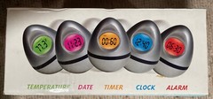 Shifts 5-in-1 Changes Color & Function LCD Alarm Clock New
