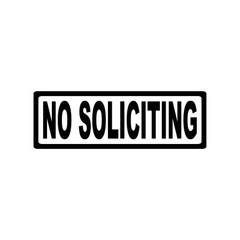 NO SOLICITING STICKER DECAL SIGN DOOR BUSINESS CHURCH SCHOOL WAREHOUSE WALL