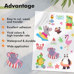 25-75 Sheets Koala Sublimation Vinyl Sticker Paper Clear Waterproof 8.5×11 Matte