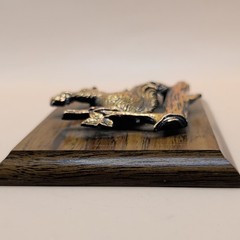 Vintage A & F Canada Squirrel Hanging Plaque Wood with Copper Cabin Cottagecore
