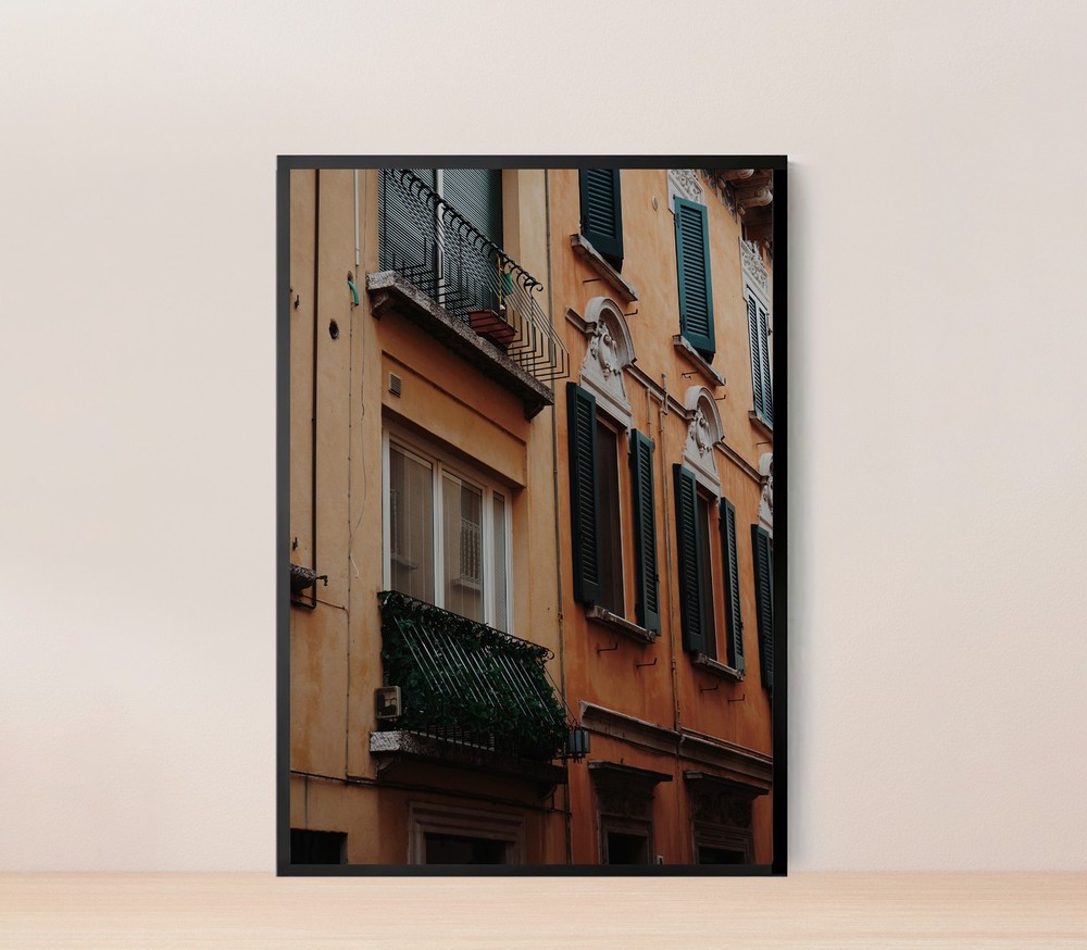 Low Angle View Residential Building Poster Premium Quality Choose your Size