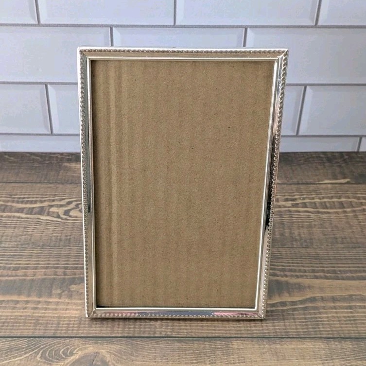 Vintage ECCOLO silver beaded edge picture frame vertical or horizontal