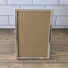 Vintage ECCOLO silver beaded edge picture frame vertical or horizontal
