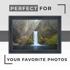32×26 Frame Black Real Wood Picture Frame Width 1.5 inches | Interior Frame Dept
