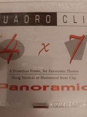 Quadro Clip 4 X 7 Panoramic Frame Easel Included Or Hangs Vertical Or Horizontal