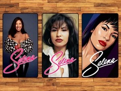 6 Inch Three Pack Selena Quintanilla Water Proof UV Safe Glossy Vinyl Decals